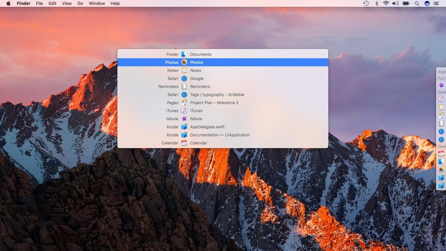 Contexts window management screenshot