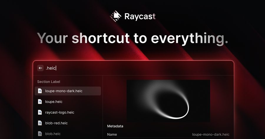 Raycast app screenshot